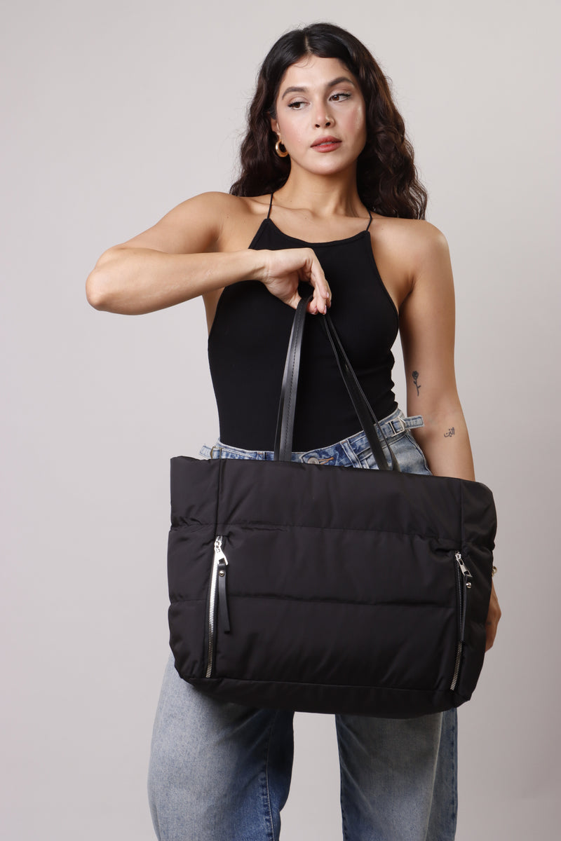 Nova Puffer Bag - Black