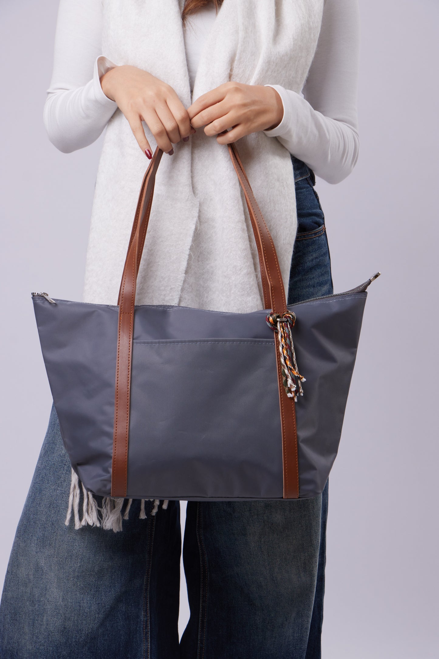 Faith Bag - Gray+Havane