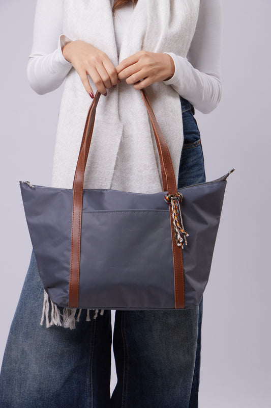 Faith Bag - Gray+Havane