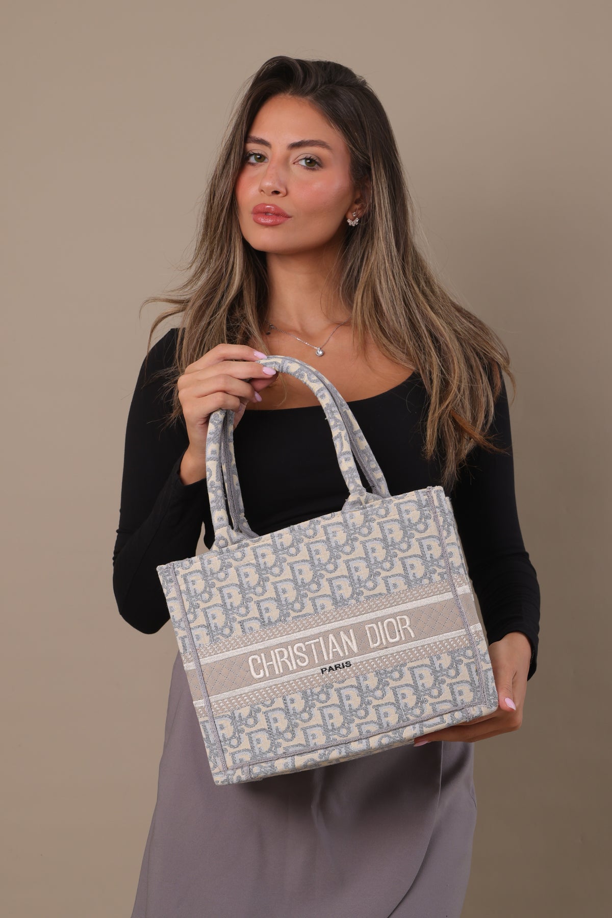 CD Small Tote Bag - Baby Blue