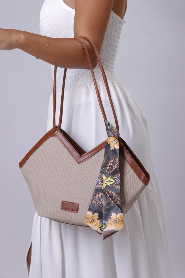 Polly Bag - Beige & Camel