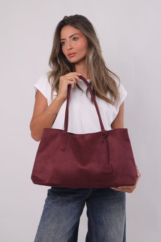 Annabelle Bag - Suede Burgundy