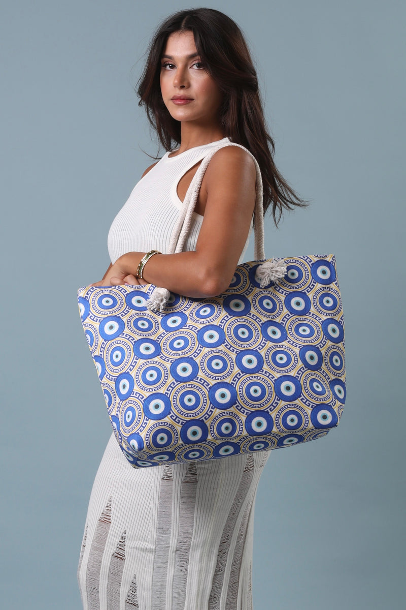 Evil Eye Beach Bag