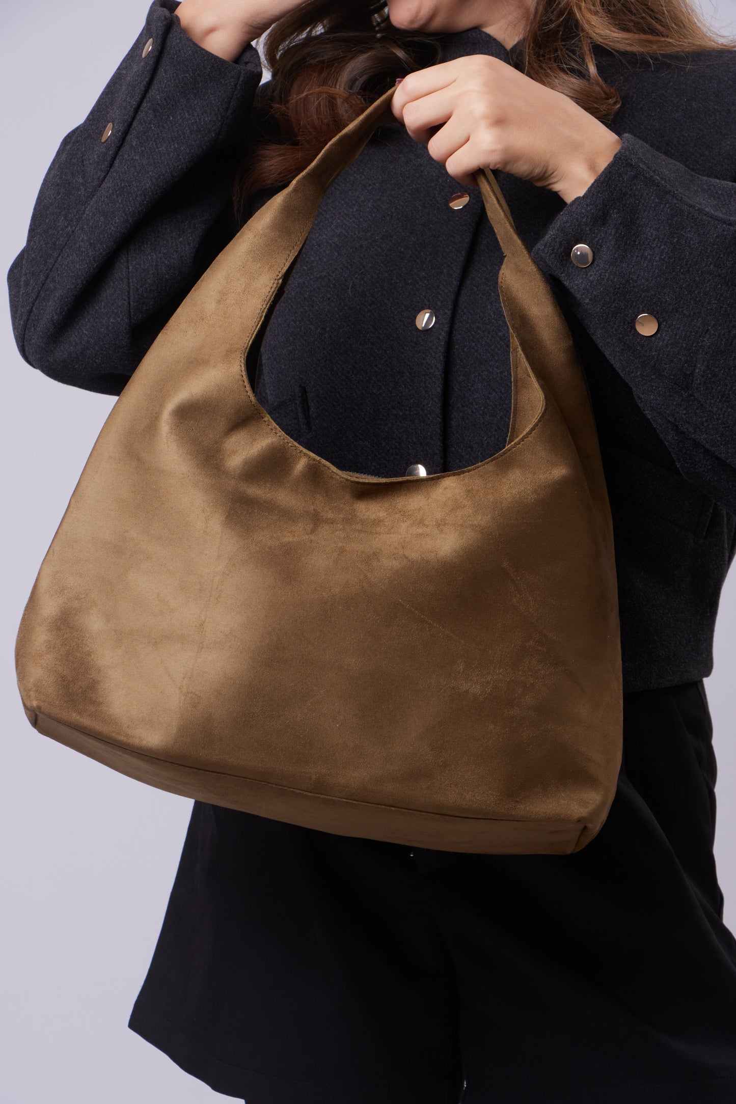 Elizabeth Bag - Suede Khaki