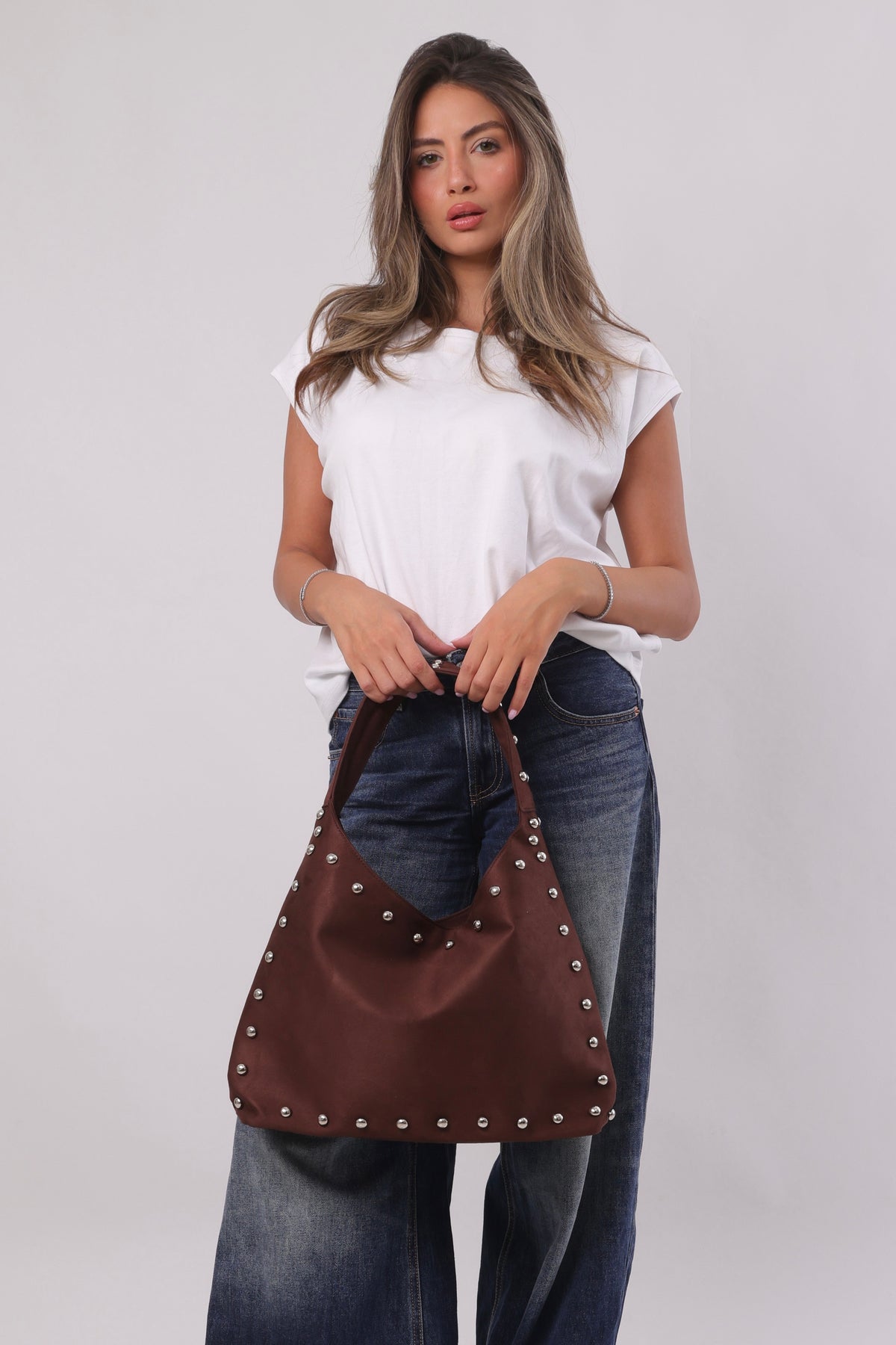Giselle Bag - Suede Brown