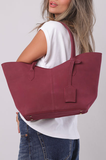 Morgana Bag - Suede Burgundy