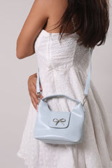 Bow Bag - Baby Blue