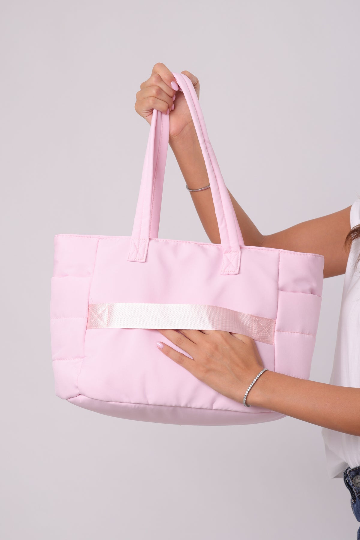 Poppy Puffer Bag - Rose