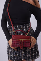 Nara Bag - Plaid Burgundy