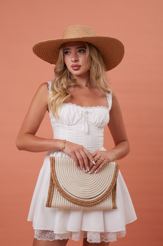 Ivy Clutch - White