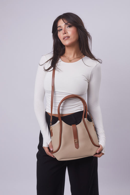 Ronnie Bag - Beige+Havane