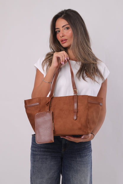 Odilia Bag - Suede Havane