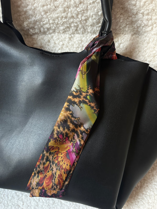 Bag Foulard - Floral Black