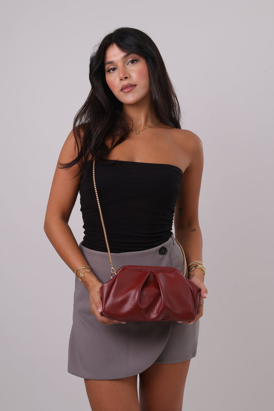 Florence Clutch - Burgundy
