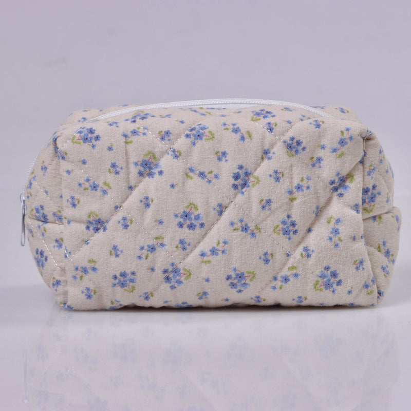 Blue Flowers Pouch