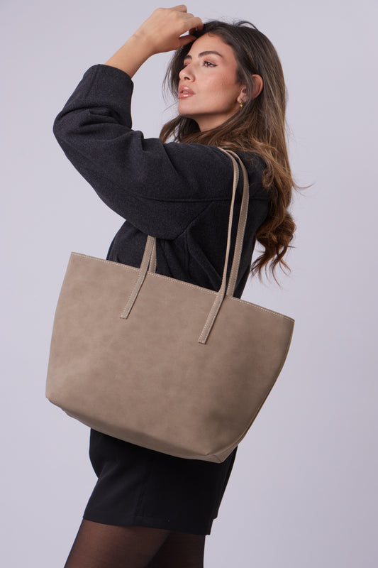 Abigail Bag - Suede Beige