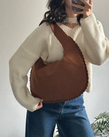 Valentina Bag - Suede Havane