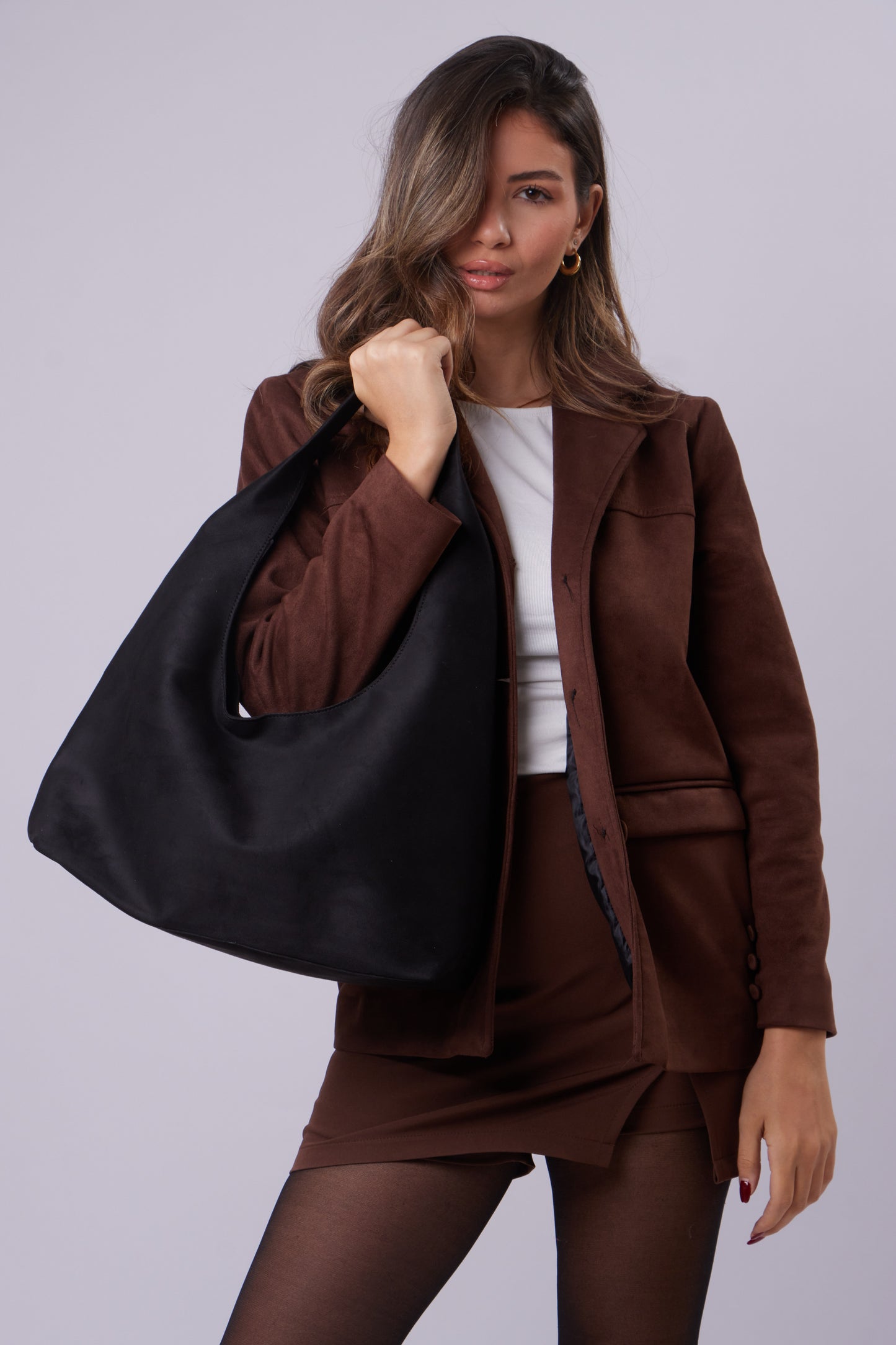 Elizabeth Bag - Suede Black