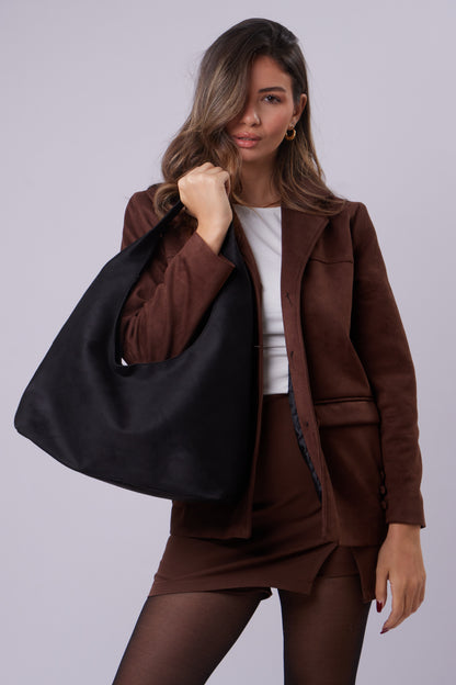 Elizabeth Bag - Suede Black