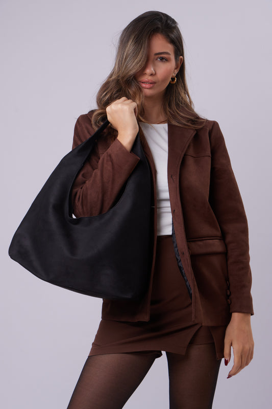 Elizabeth Bag - Suede Black