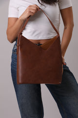 Asymmetrical Bag - Havane