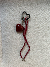 Red Heart Bag Charm