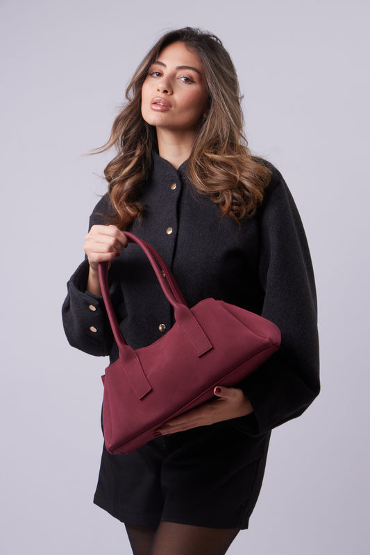 Alice Bag - Suede Burgundy