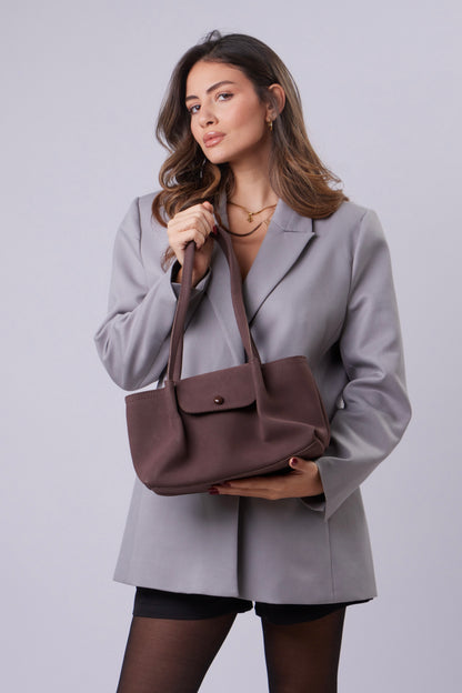 Talia Bag - Suede Brown