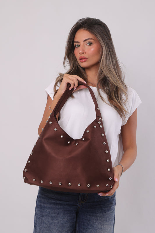 Giselle Bag - Suede Brown