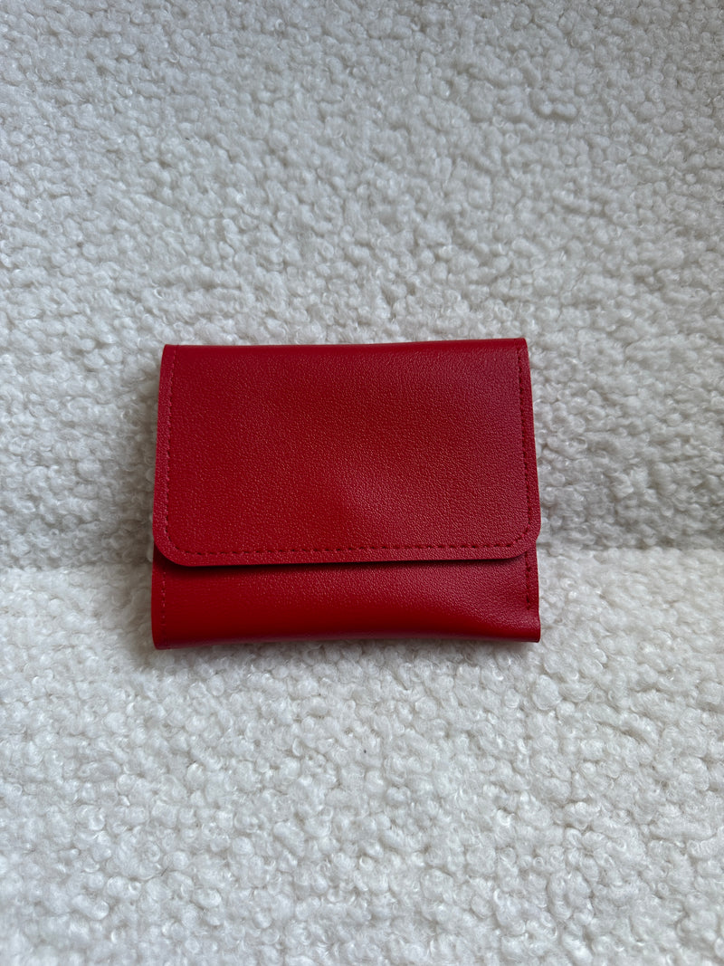 Foldable Small Wallet - Red