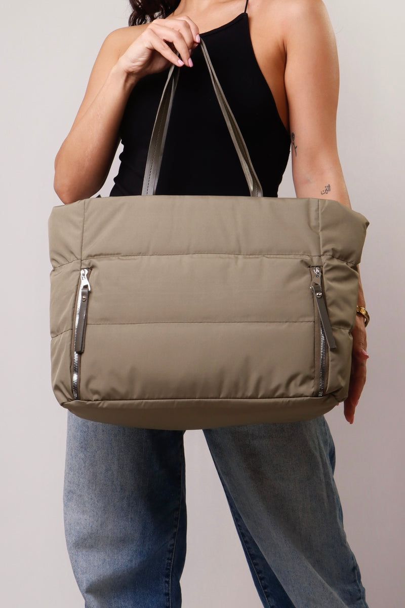 Nova Puffer Bag - Khaki
