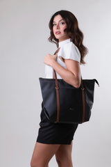 Margot Bag - Black & Camel