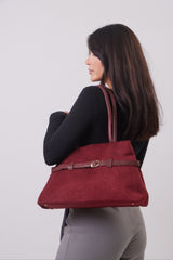 Anna Bag - Suede Burgundy