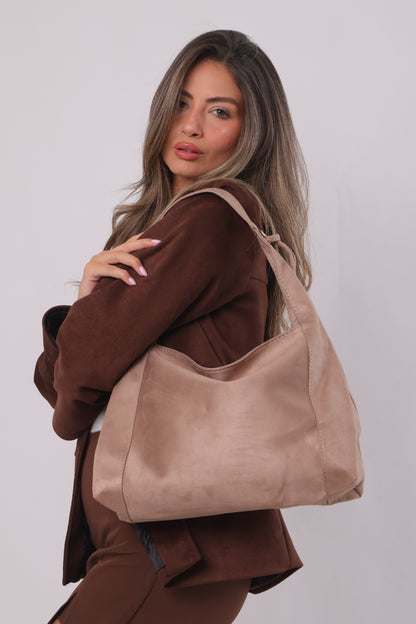 Erica Bag - Suede Beige