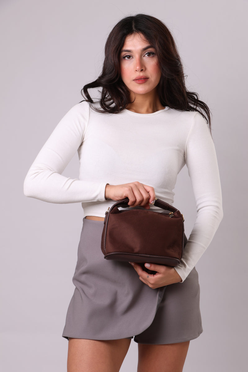 Capsule Bag - Suede Brown