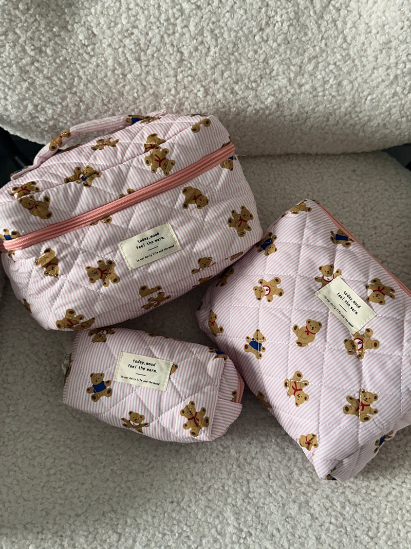 Teddy Pouches - Pink