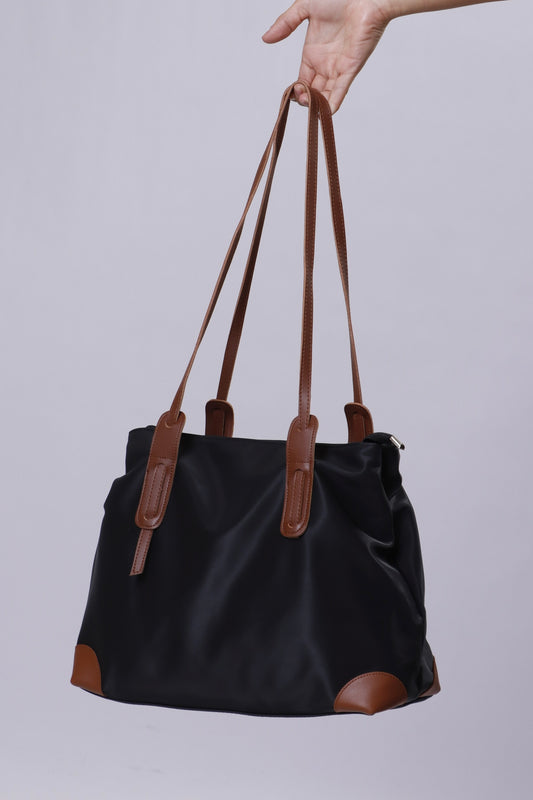 Emily Bag - Black & Camel