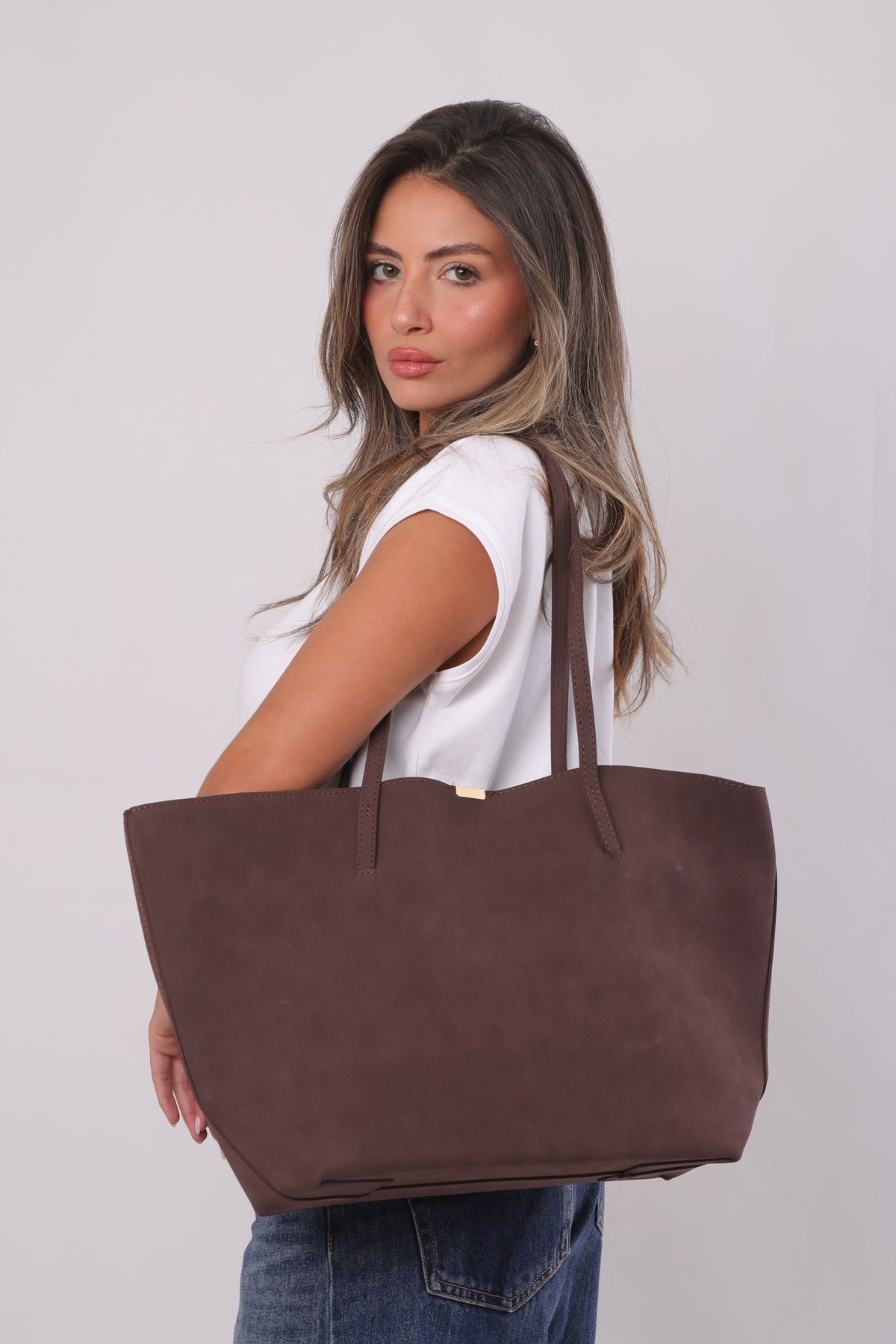 Bridget Bag - Suede Brown
