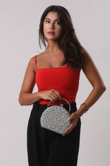 Evening Clutch Bag - Silver