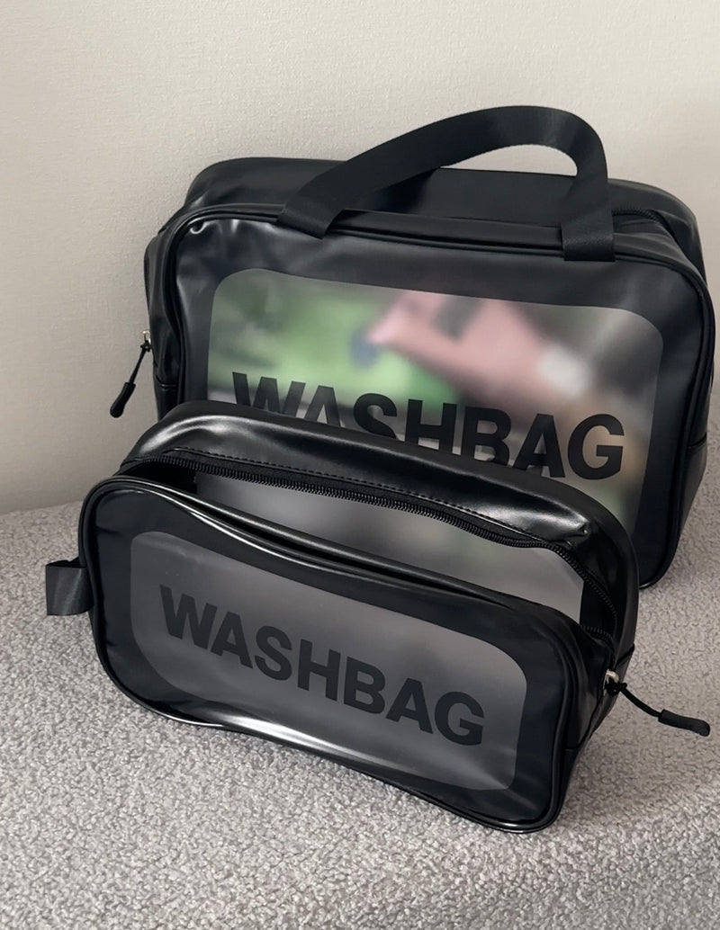 Wash Bag 3pc Set - Black