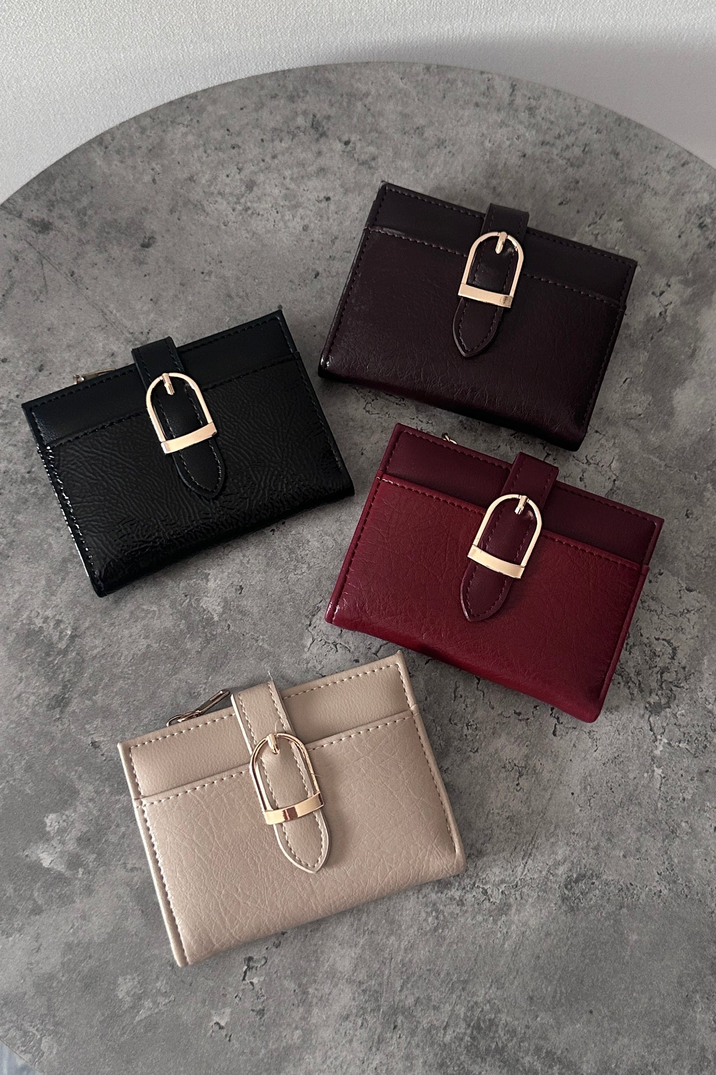 Small Buckle Wallet - 4 colors