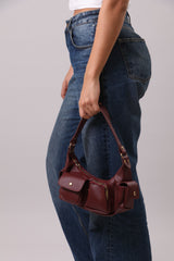 Joana Shoulder Bag - Burgundy