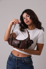 Joana Shoulder Bag - Brown
