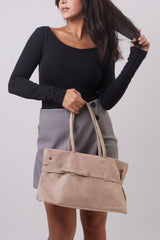 Anna Bag - Suede Beige