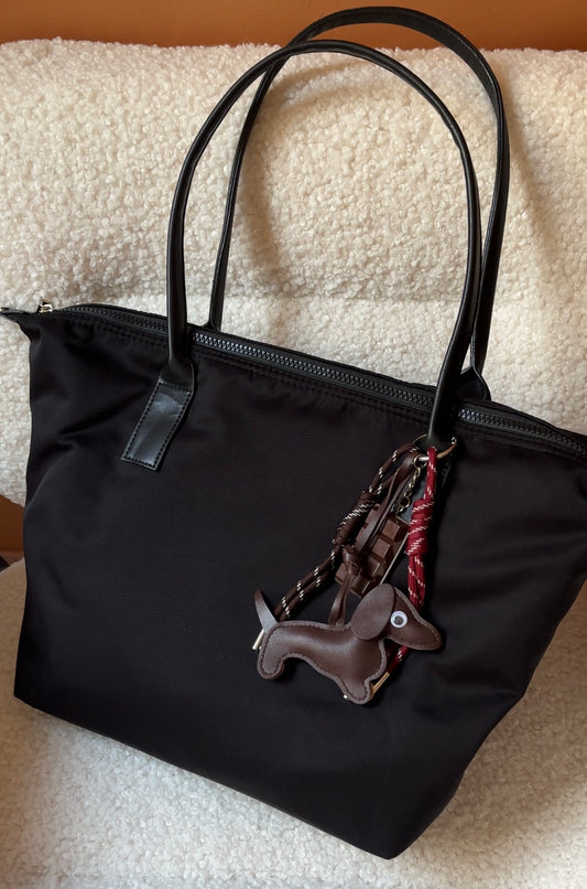 Dachshund Brown&Red Bag Charm