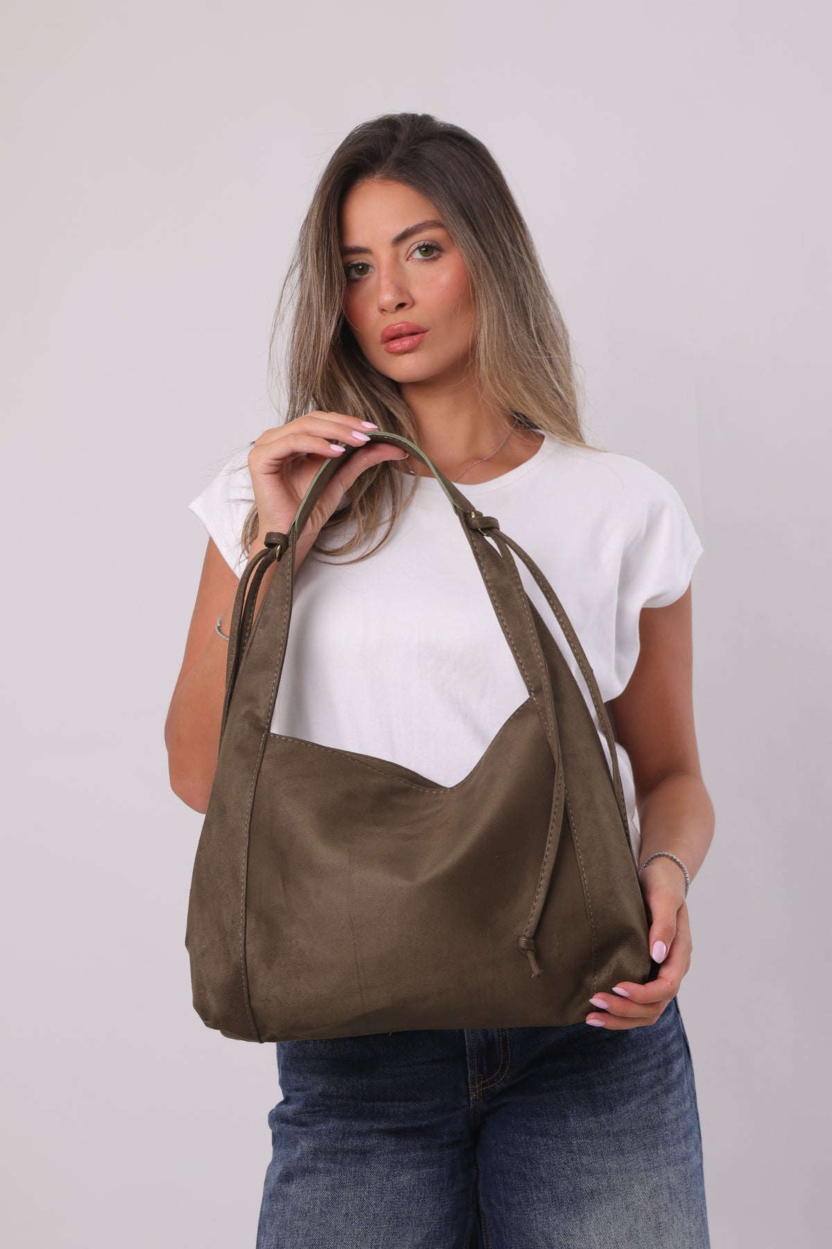 Erica Bag - Suede Khaki