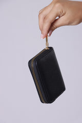 Solid Small Wallet - Black