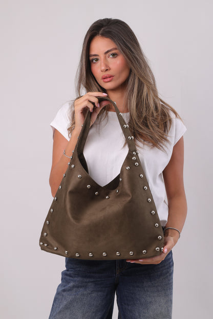 Giselle Bag - Suede Khaki