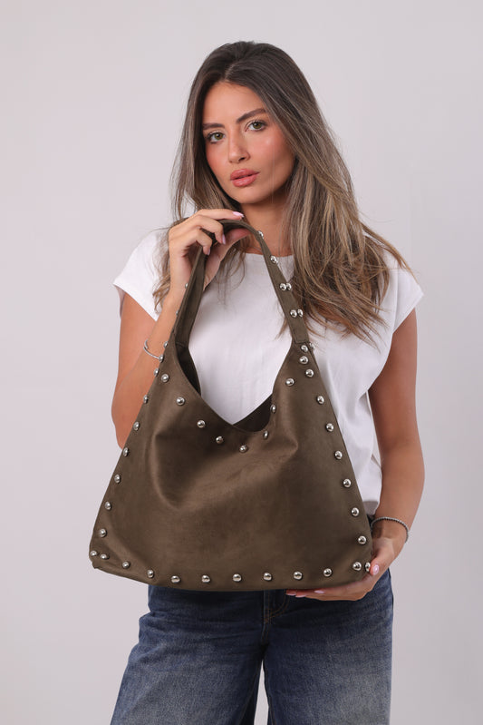 Giselle Bag - Suede Khaki
