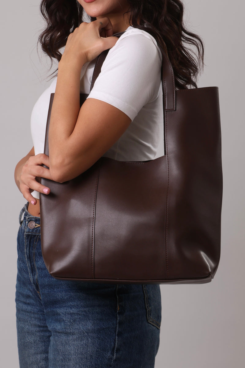 Cut-Out Bag - Brown